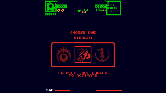 Star of Providence screenshot displaying the power up selection menu