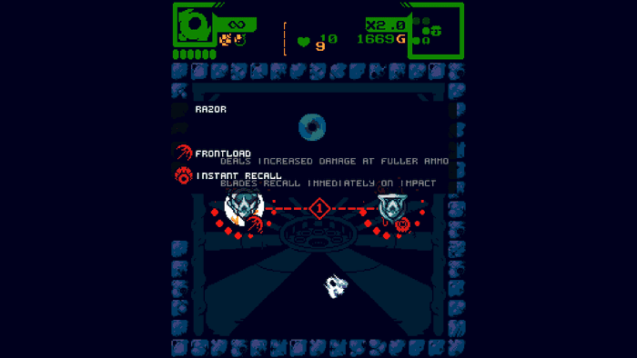Star of Providence screenshot depicting the player selecting between two weapons