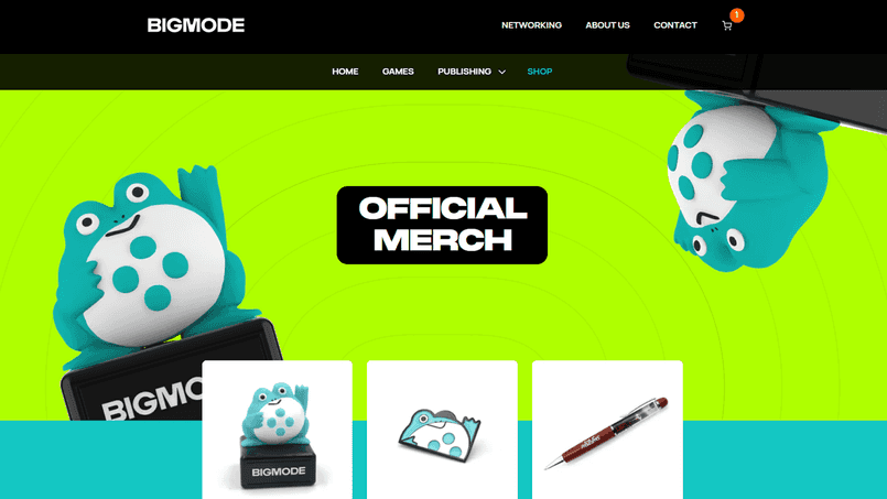 Bigmode shop page screenshot