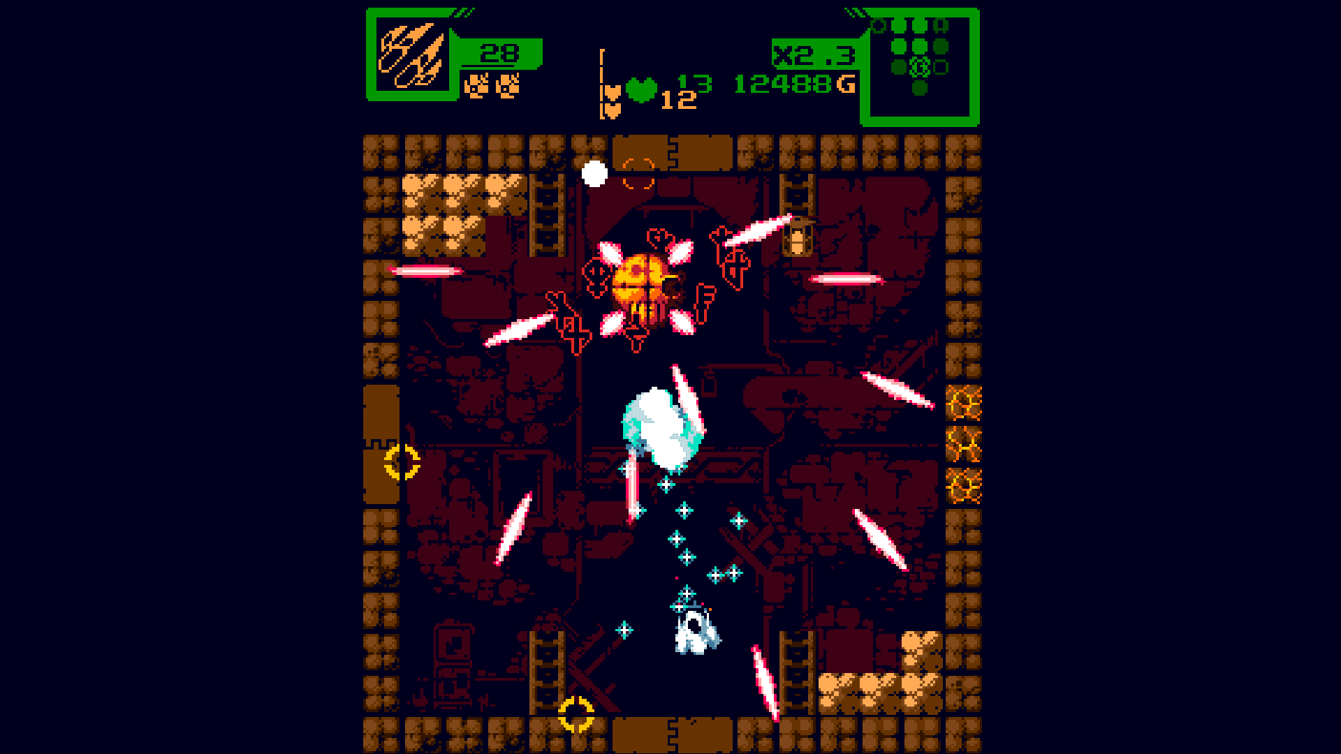 Star of Providence screenshot depicting a miniboss battle