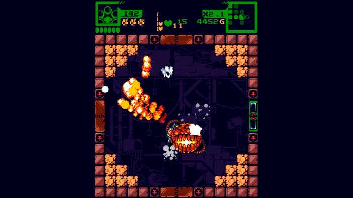 Star of Providence screenshot depicting a miniboss battle